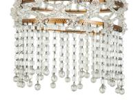A Small Beaded Glass Chandelier — 20th Century
