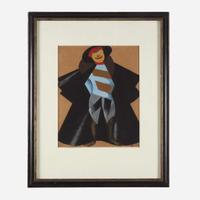 Alexandra Alexandrovna Exter (Ukrainian, 1884–1949) Costume for the Soldier in "The Death of Tarelkin;" with preparatory sketch verso