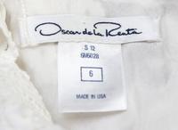 An Oscar de la Renta White Lace Dress, Size: 6.