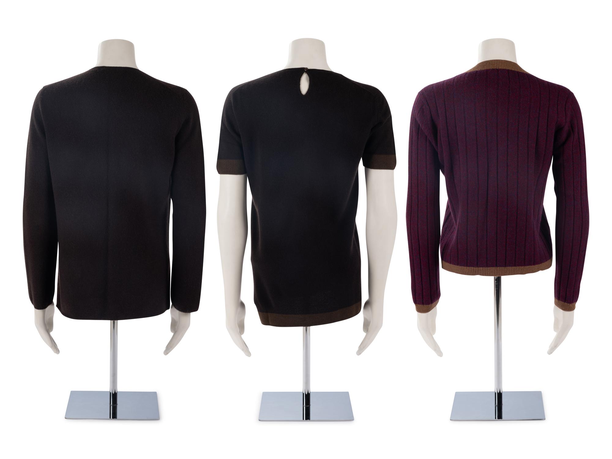 Three Chanel Knit Tops: One Cardigan, One Two-Piece Set, Fall 1997-1998