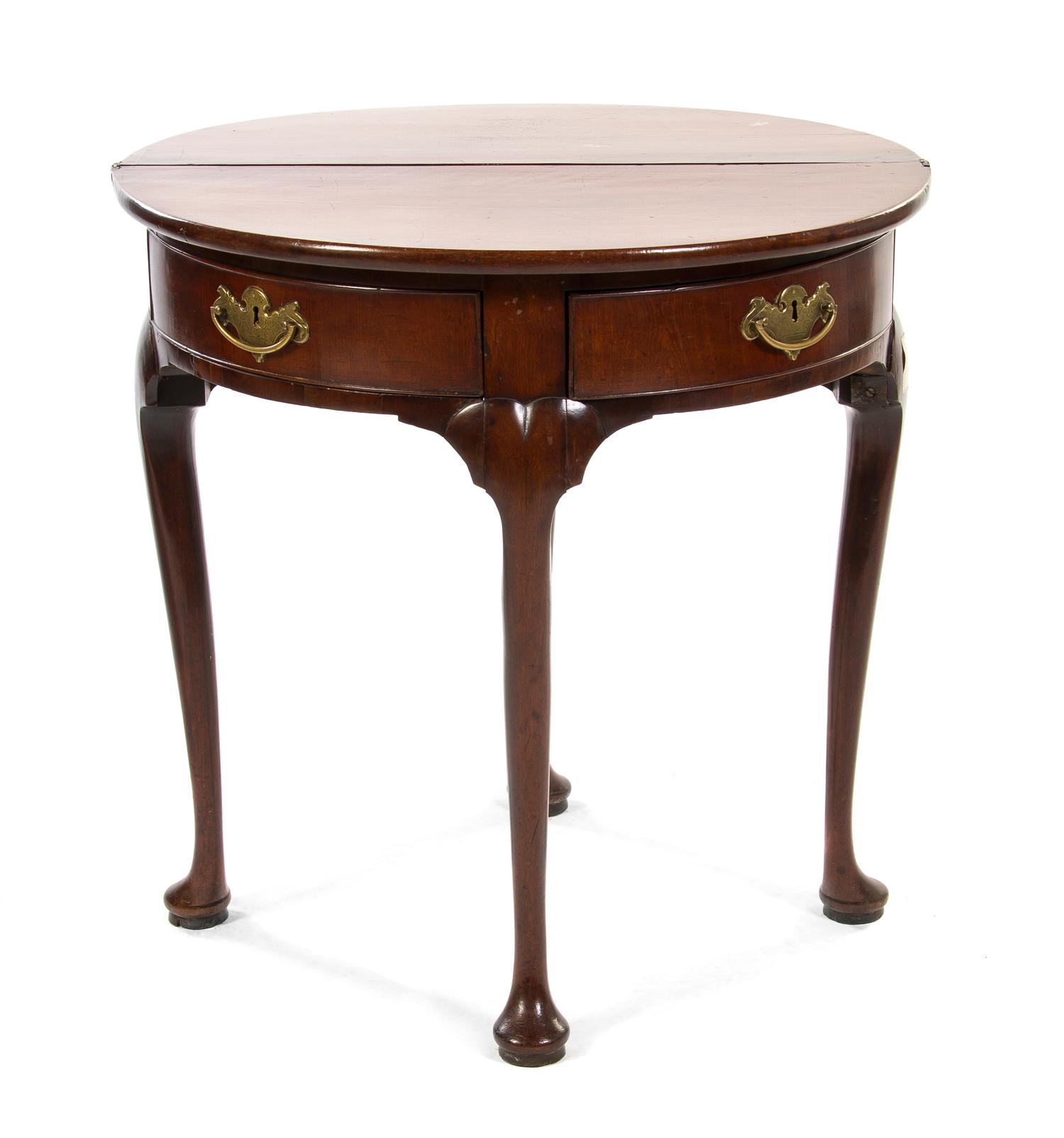 A George III Mahogany Diminutive Games Table, Height 29 x width 28 1/4 x depth 12 1/2 inches.