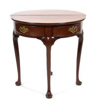 A George III Mahogany Diminutive Games Table, Height 29 x width 28 1/4 x depth 12 1/2 inches.