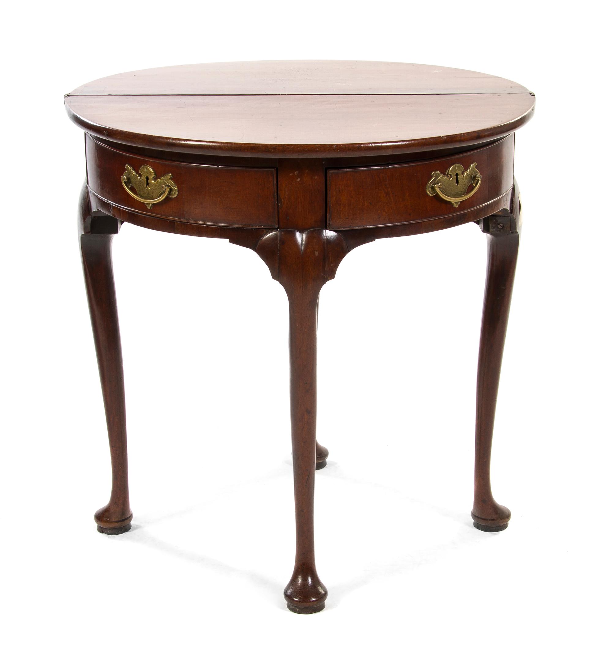 A George III Mahogany Diminutive Games Table, Height 29 x width 28 1/4 x depth 12 1/2 inches.