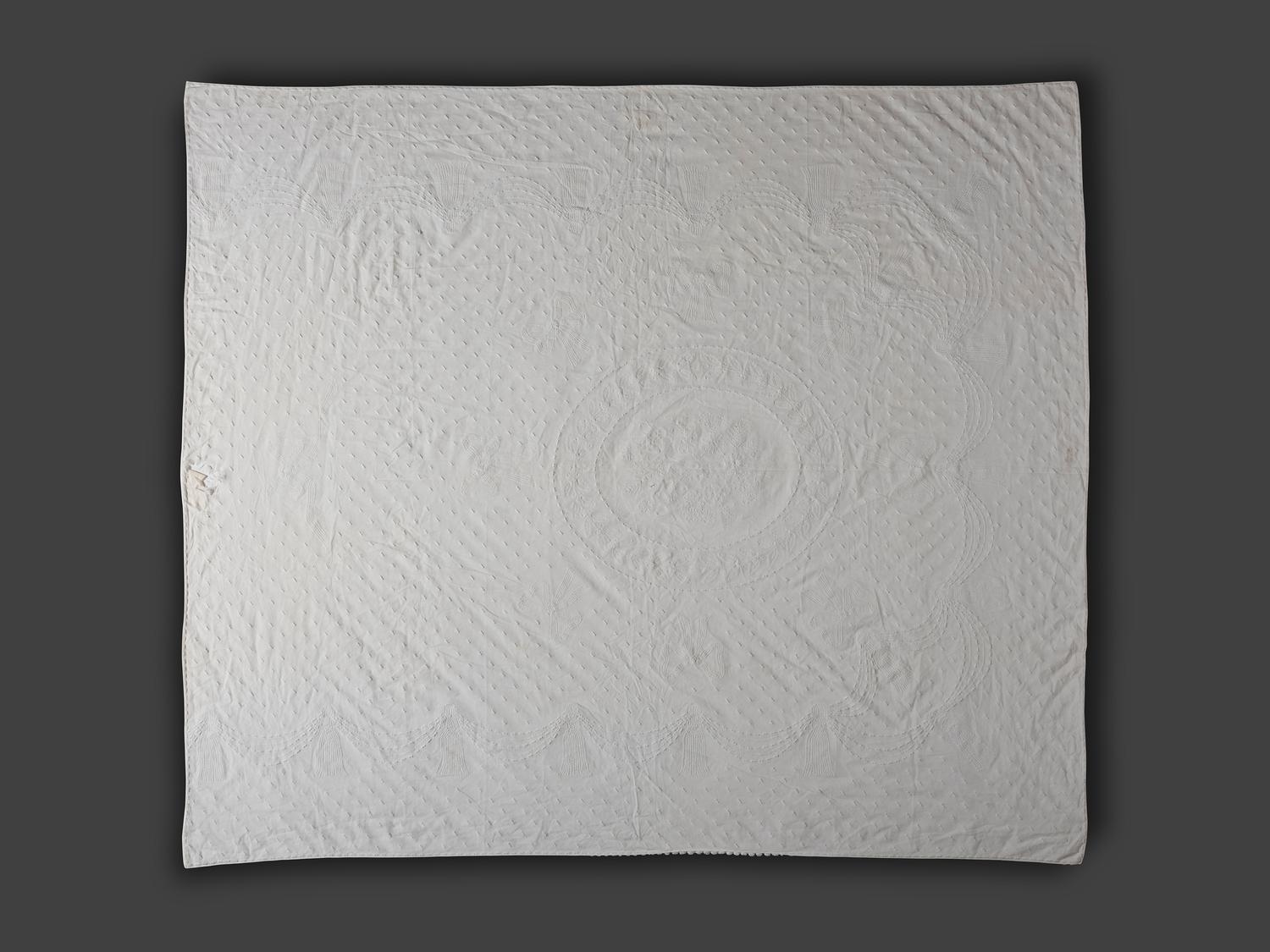 Two Whitework Bed Covers