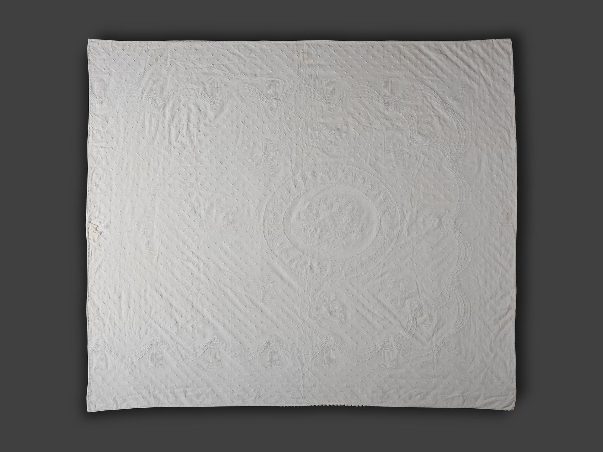 Two Whitework Bed Covers