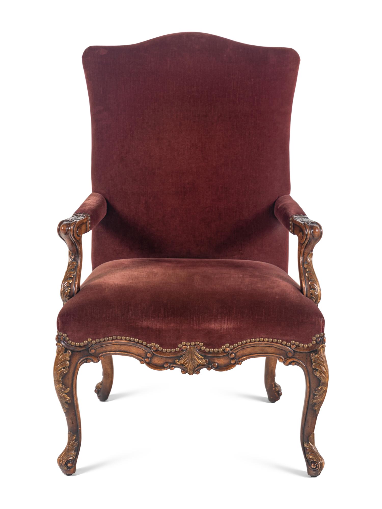 A Régence Style Walnut Armchair