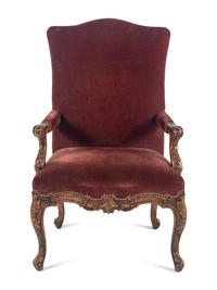 A Régence Style Walnut Armchair