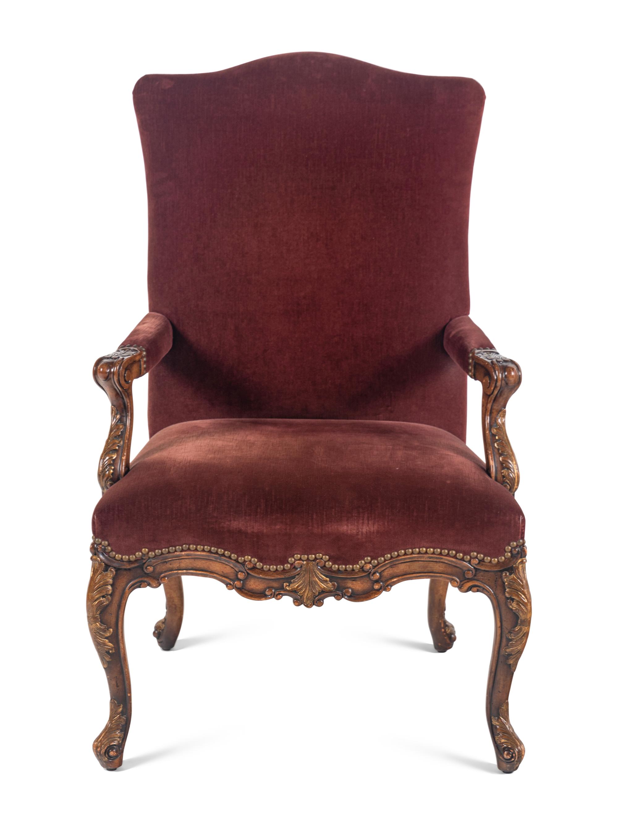 A Régence Style Walnut Armchair