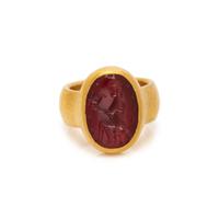 GURHAN, HIGH KARAT GOLD INTAGLIO RING