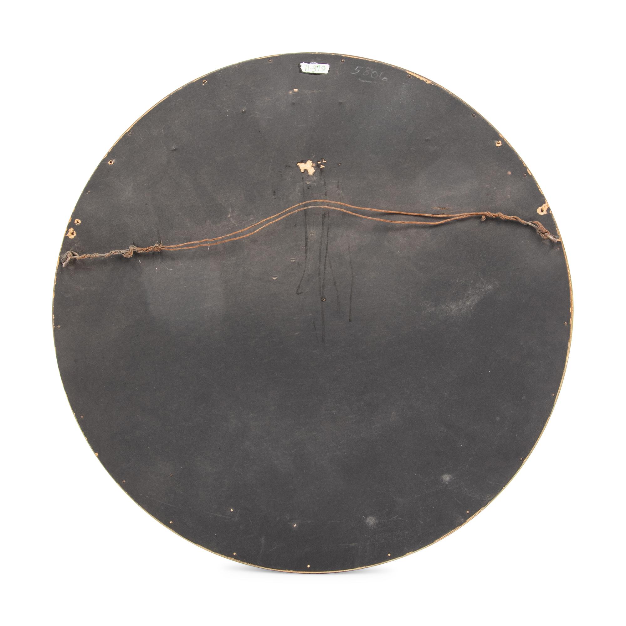 A Chinese Famille Rose Porcelain Circular Plaque