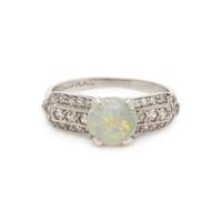 OPAL AND DIAMOND RING
