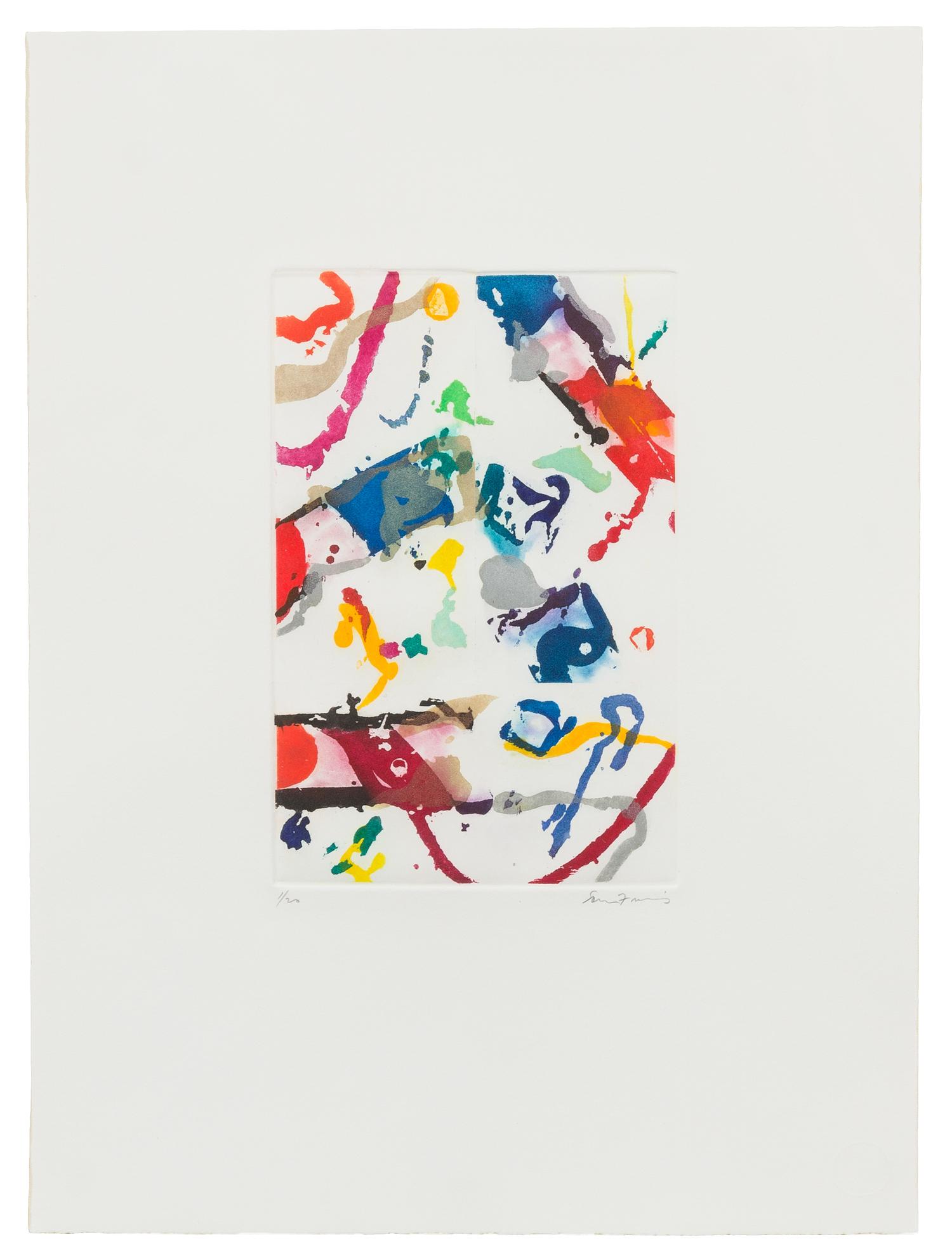 Sam Francis, (American, 1923-1994), Untitled (SFE 058), 1990
