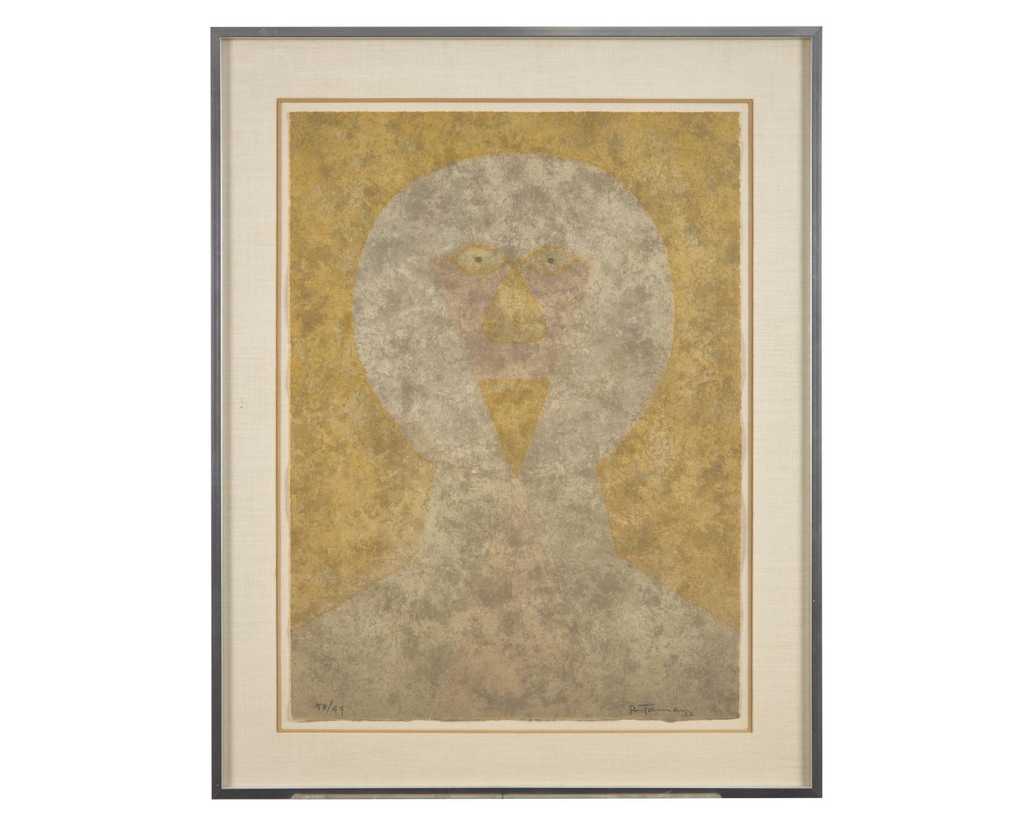 Cabeza (from the Rufino Tamayo 15 aguafuertes series), 1980