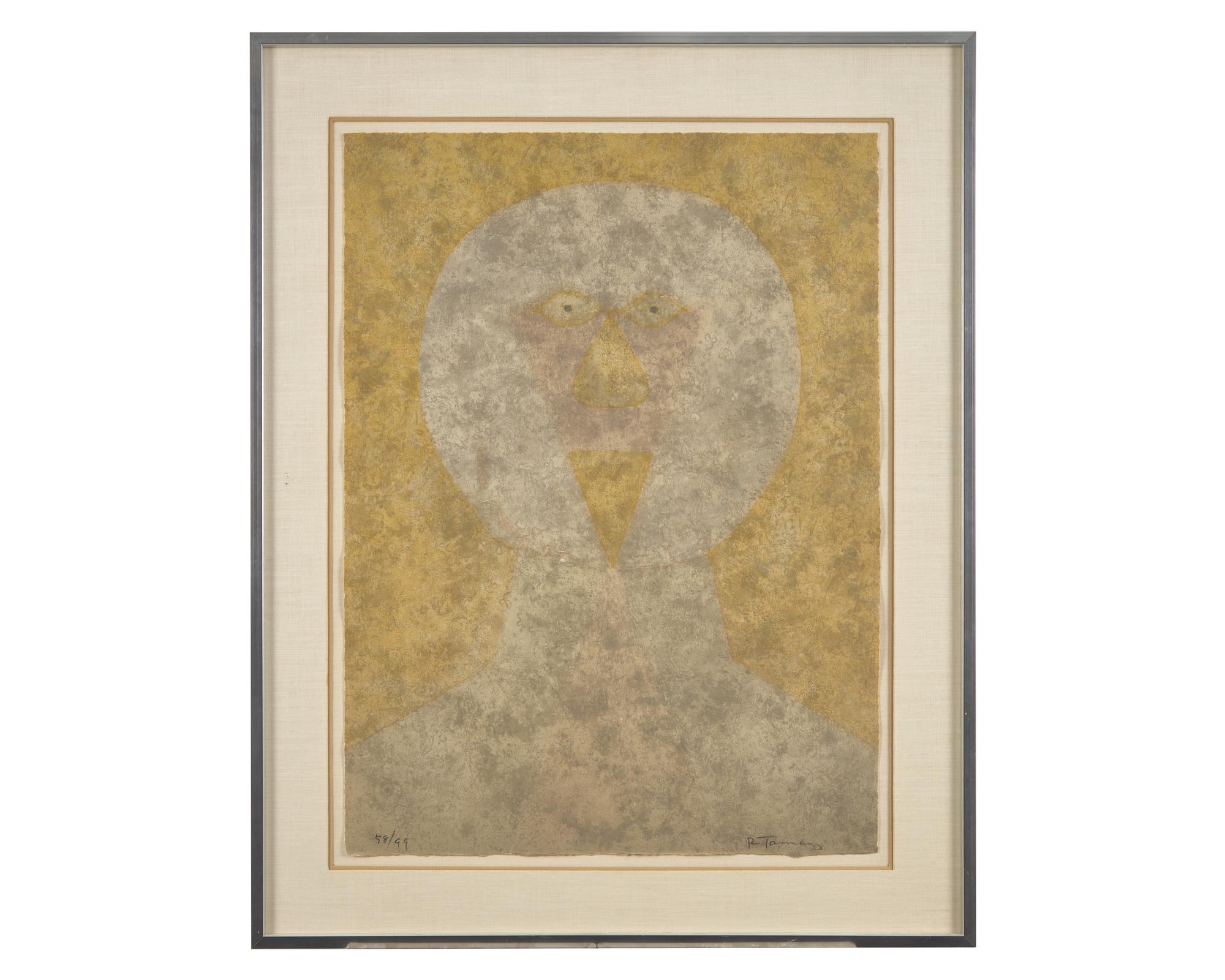 Cabeza (from the Rufino Tamayo 15 aguafuertes series), 1980