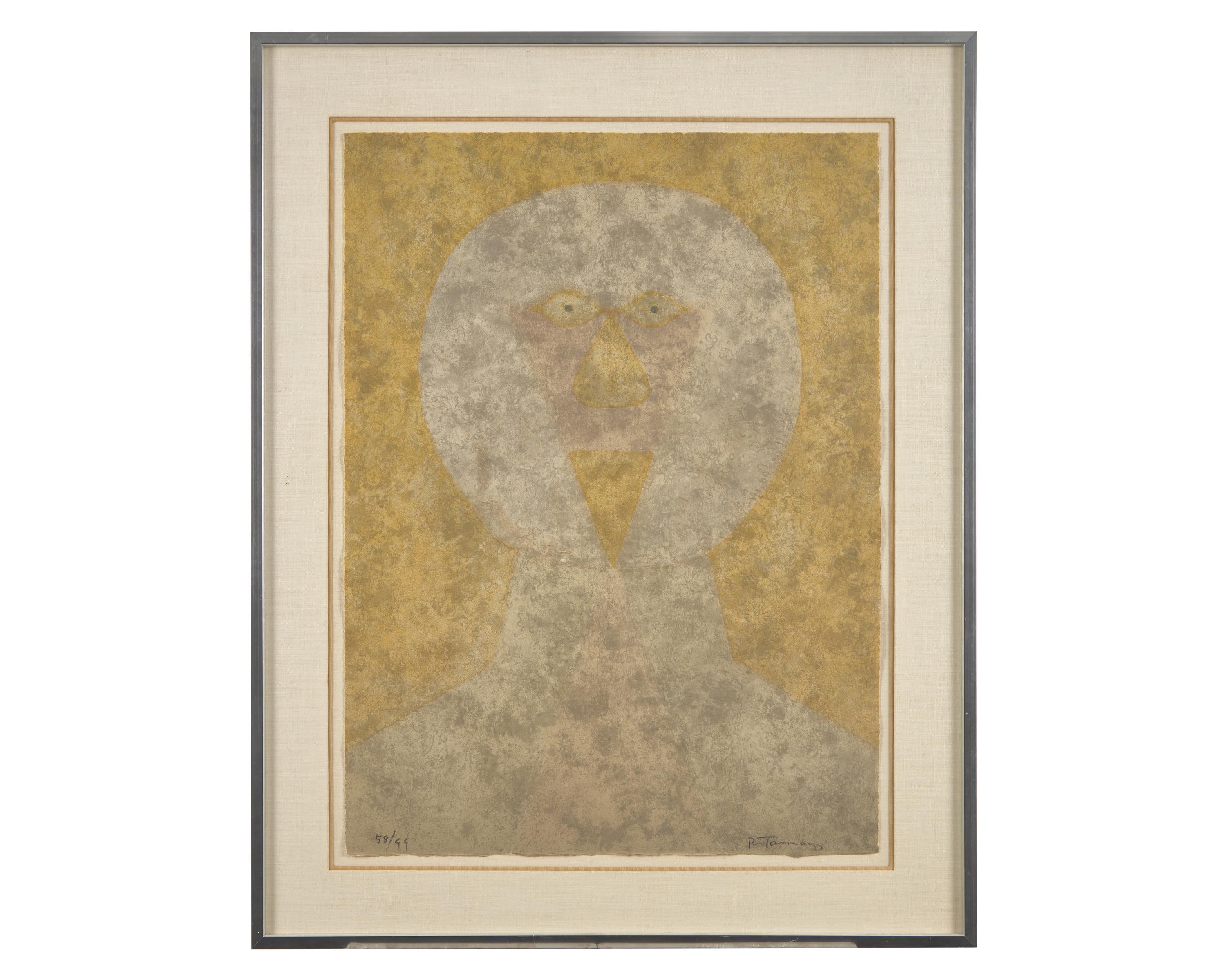 Cabeza (from the Rufino Tamayo 15 aguafuertes series), 1980