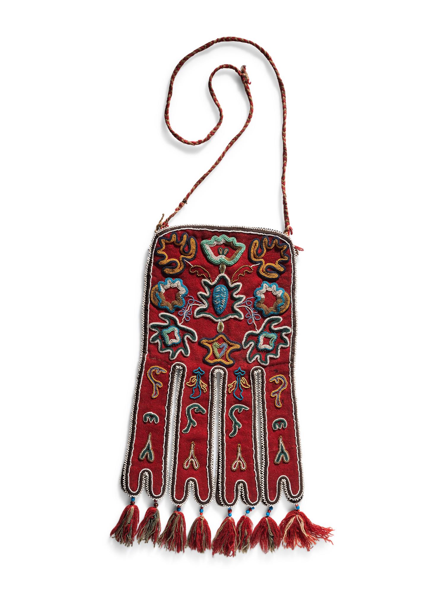 Tlingit Beaded Tab Octopus Bag