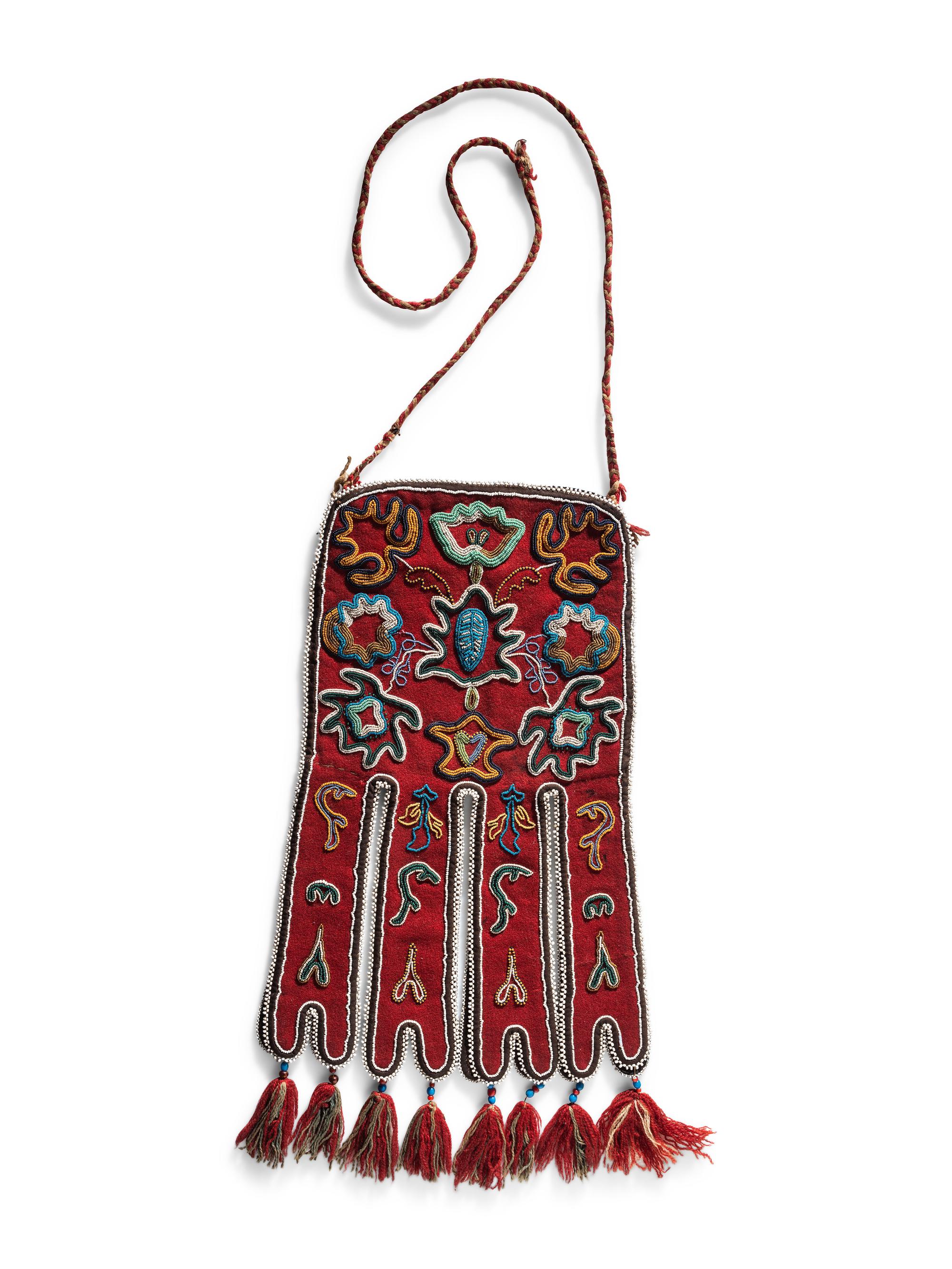 Tlingit Beaded Tab Octopus Bag