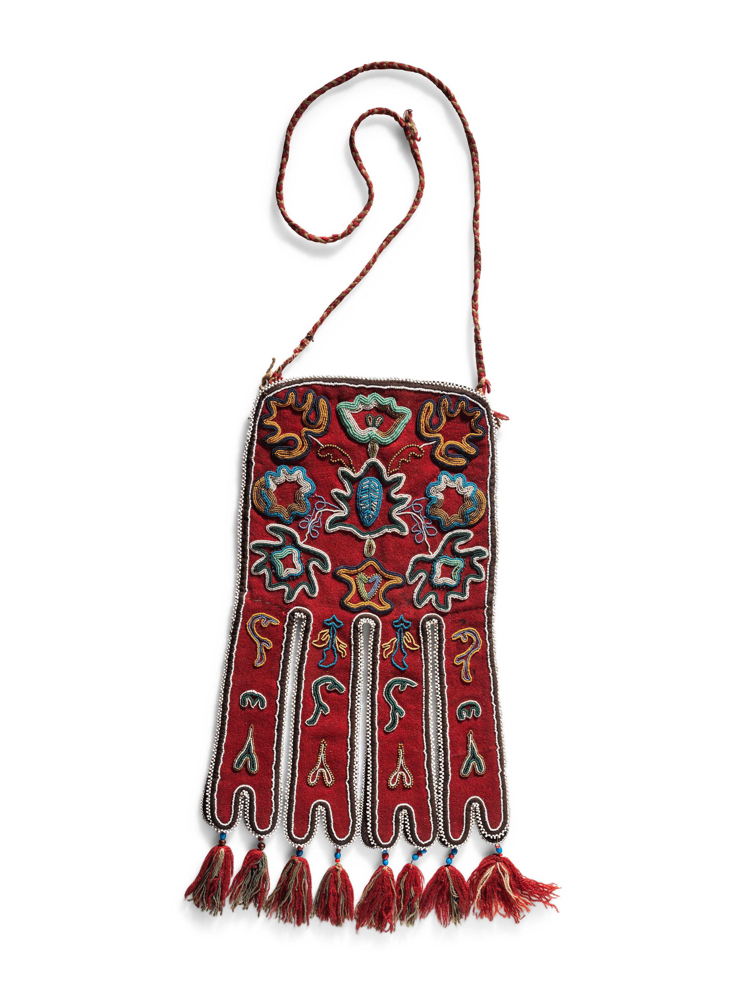 Tlingit Beaded Tab Octopus Bag
