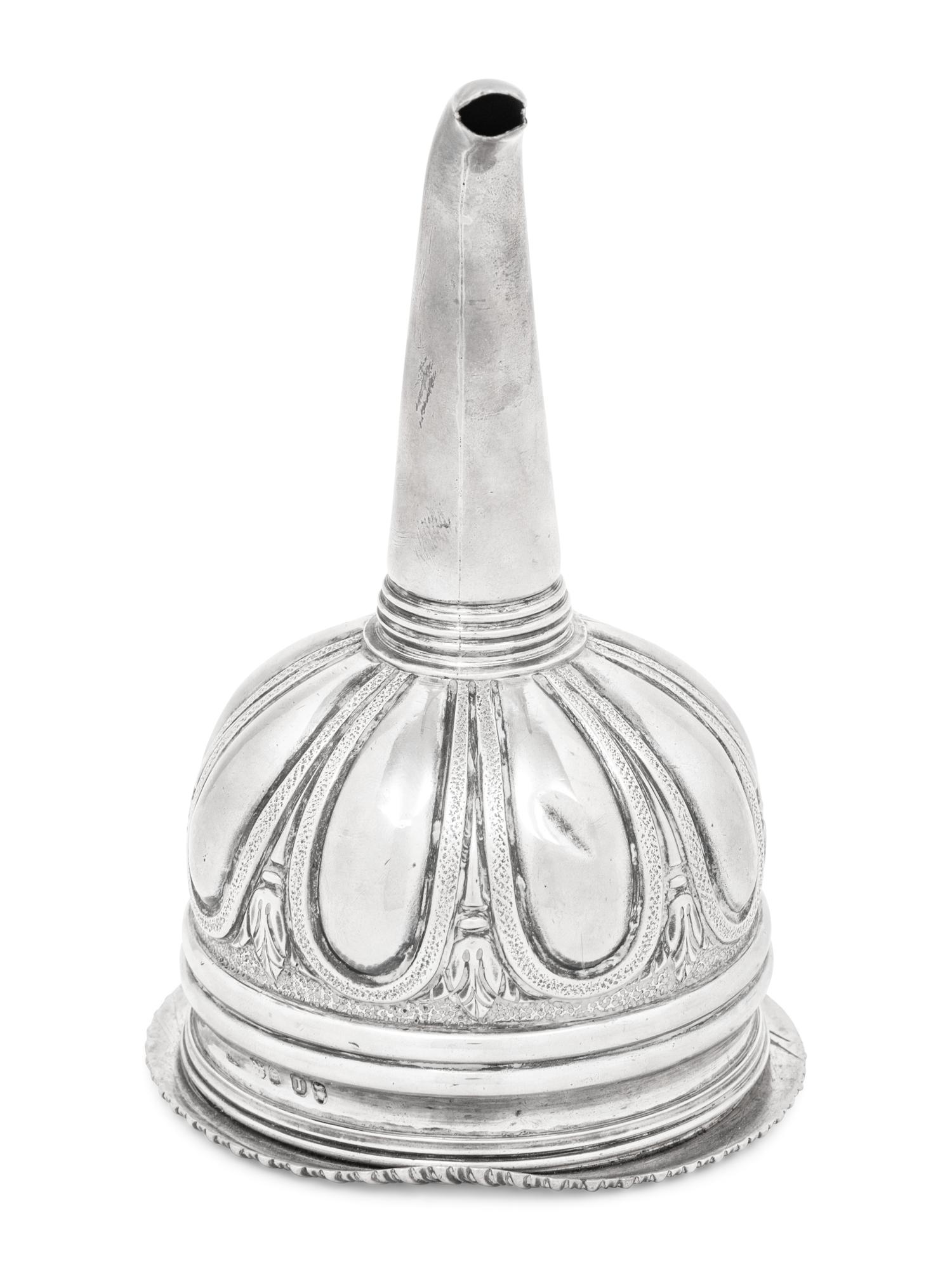 A George IV Silver Wine Funnel