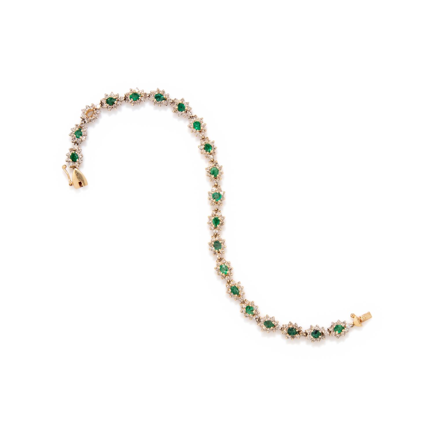 EMERALD AND DIAMOND BRACELET