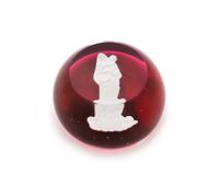 Baccarat, , a faceted sulphide color ground paperweight