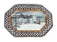 A Set of Sixteen MacKenzie-Childs MacLachlan Ceramic Dinner Plates