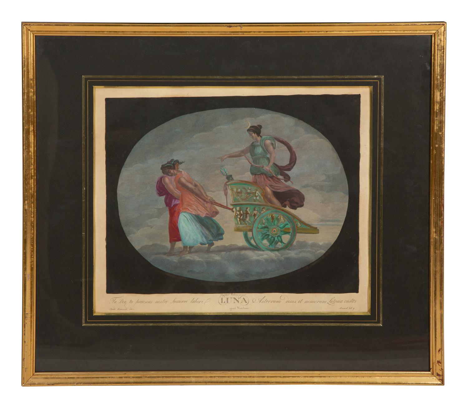 Eight Color Engravings by C. Lasinio after Raphael