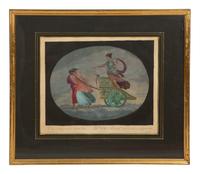 Eight Color Engravings by C. Lasinio after Raphael