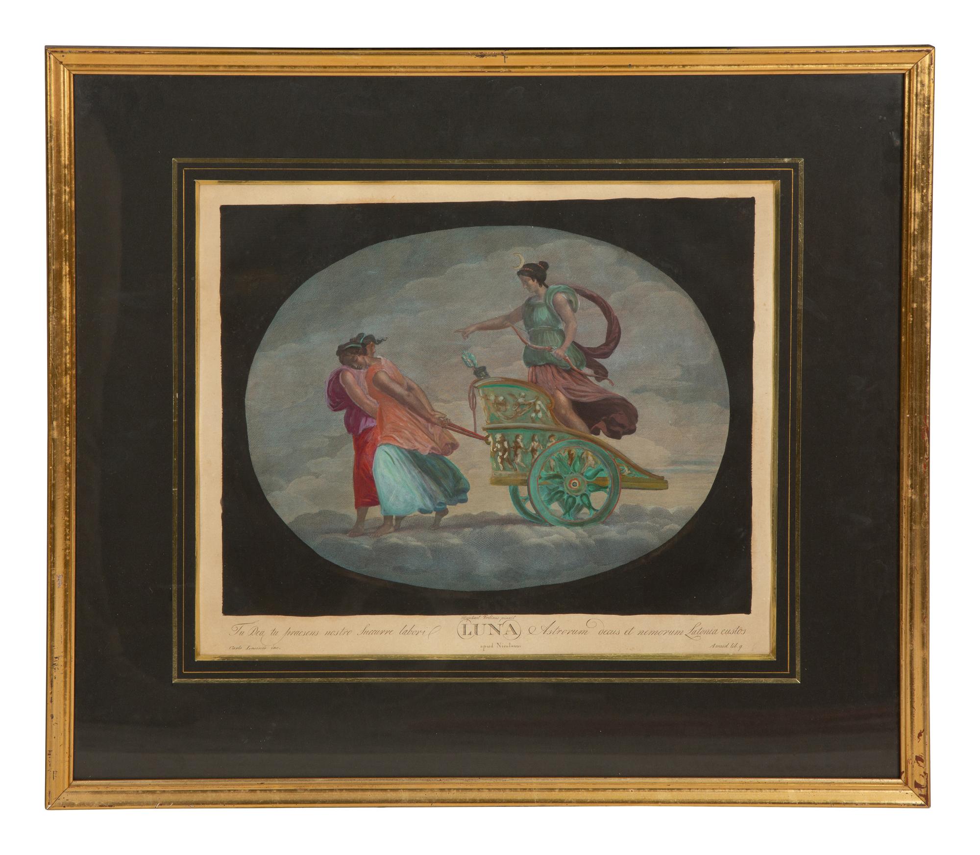 Eight Color Engravings by C. Lasinio after Raphael
