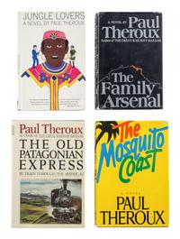 THEROUX, Paul (b. 1941). A group of 14 works by Theroux, MOST FIRST EDITIONS, MOST SIGNED, comprising: