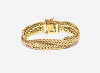 A 14K Yellow Gold Bracelet