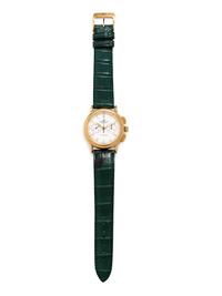 Claude Meylan, 18K Yellow Gold Chronograph Wristwatch