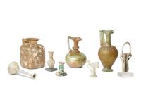 Eight Roman and Islamic Glass Vessels