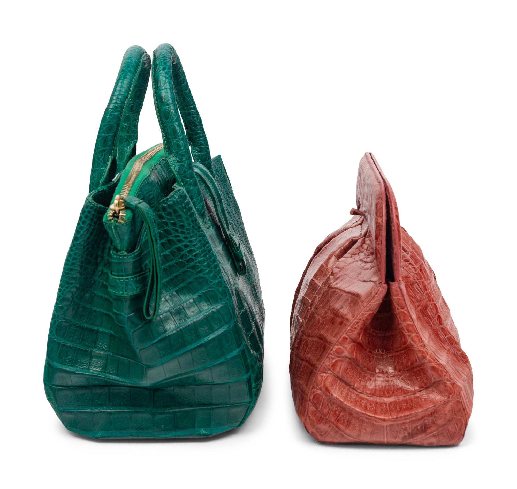 Two Nancy Gonzalez Crocodile Handbags