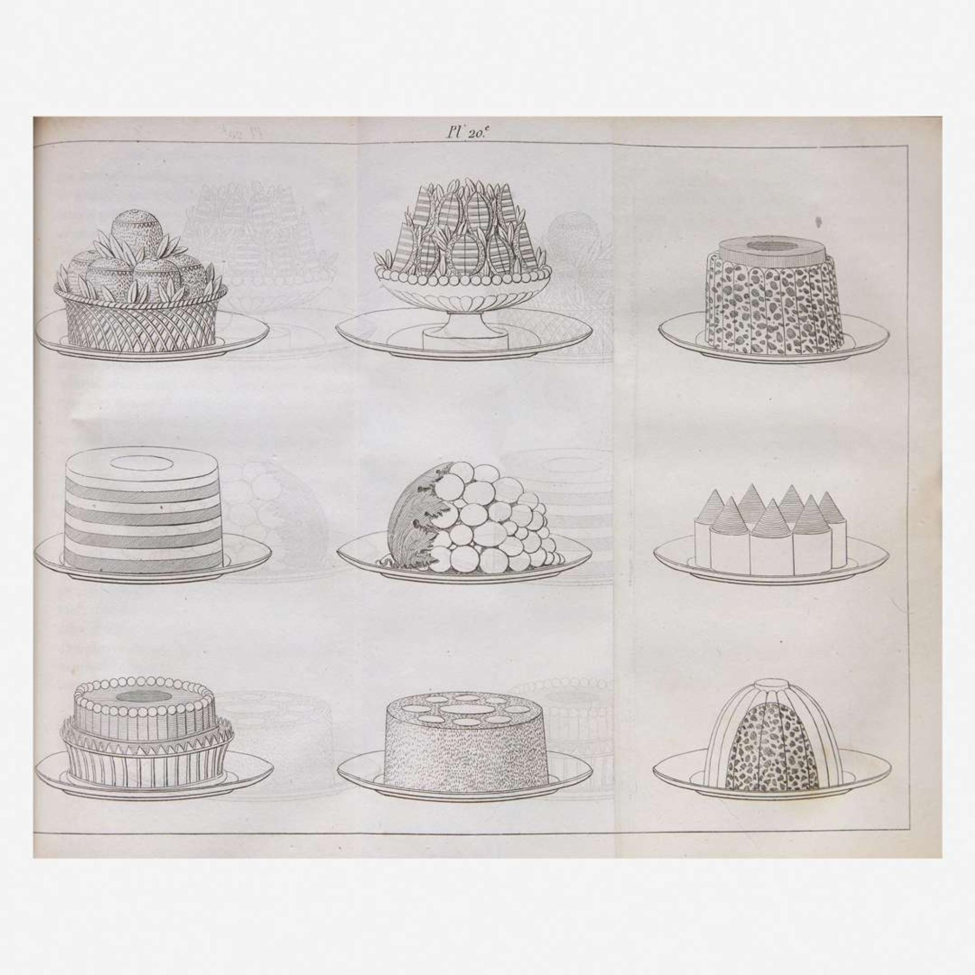 [Food & Drink] Carême, Antoine Group of 3 French Cookbooks