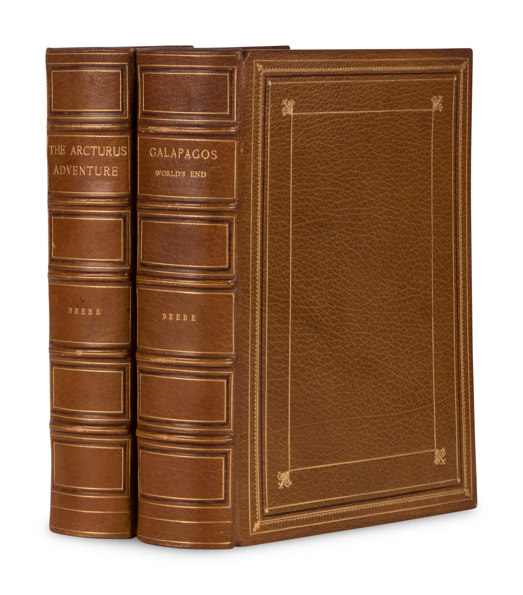 [NATURAL HISTORY]. BEEBE, Charles William (1877-1962). Galapagos. World's End . New York: Knickerbocker Press for G.P. Putnam's, 1924.