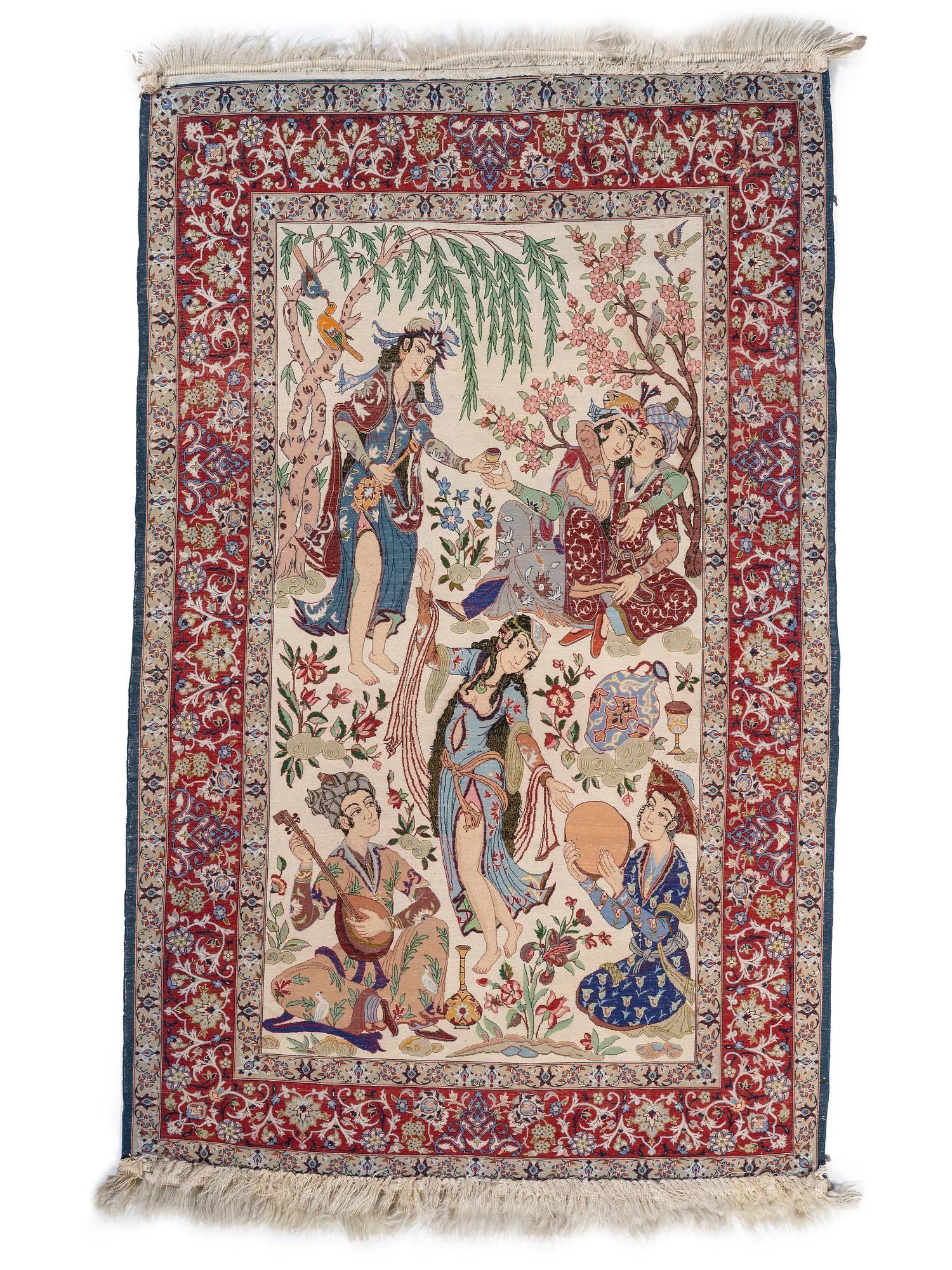 A Persian Silk Rug