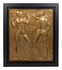 Three Figurative Plaques
