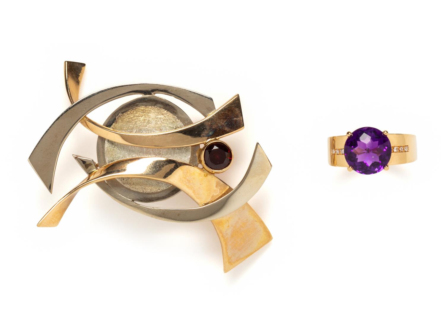 COLLECTION OF GOLD AND MULTIGEM JEWELRY
