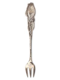 A Cased Set of Twelve Sterling Silver Cocktail Forks in the "Cherry" Pattern, Tiffany & Co., New York, NY, Late 19th / Early 20th Century