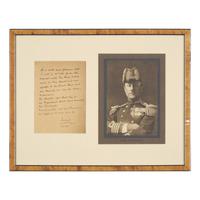 [World War I] Jellicoe, John. Autograph letter, signed