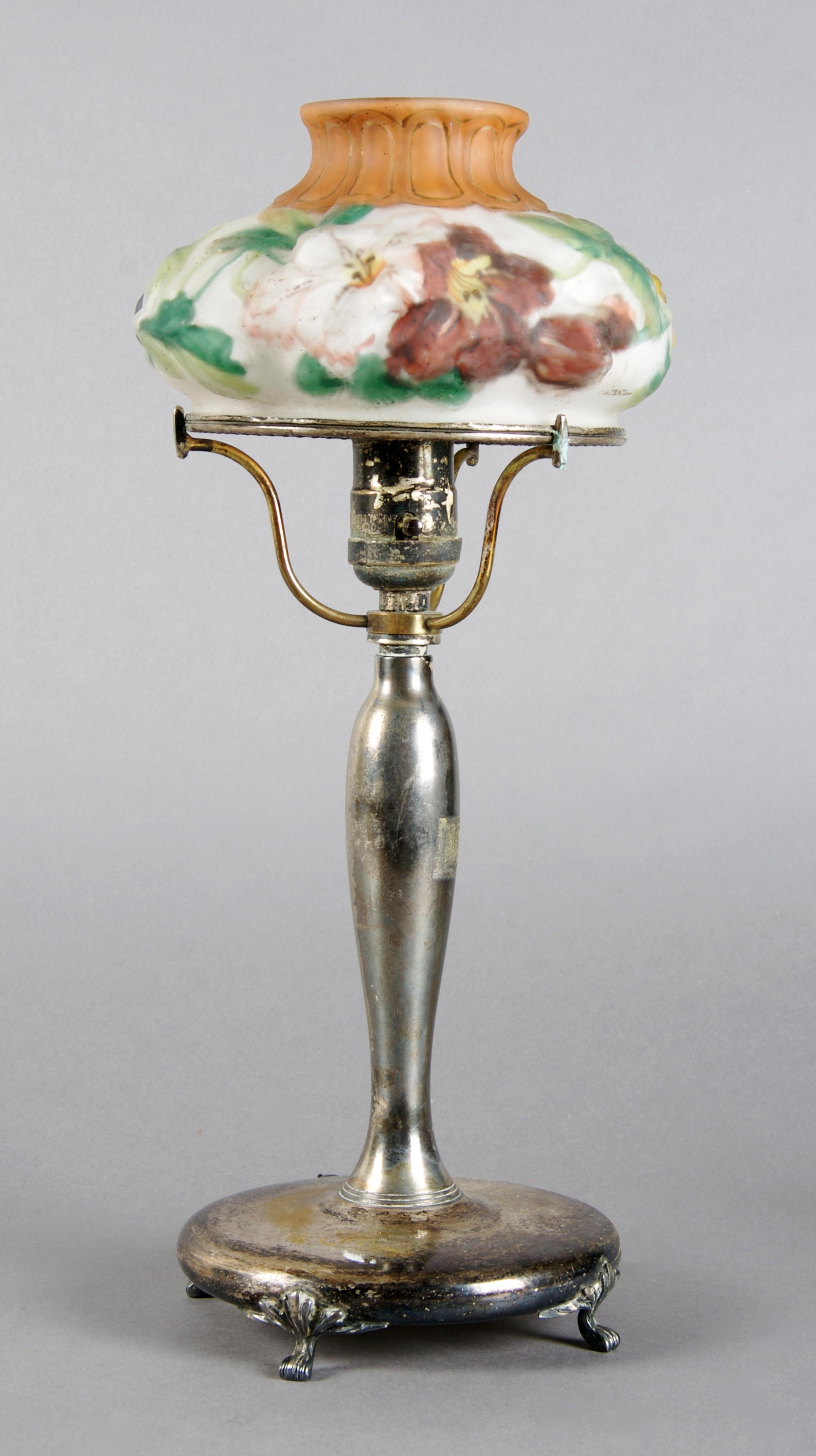 A Pairpoint Puffy Table Lamp, Height 14 1/2 inches.