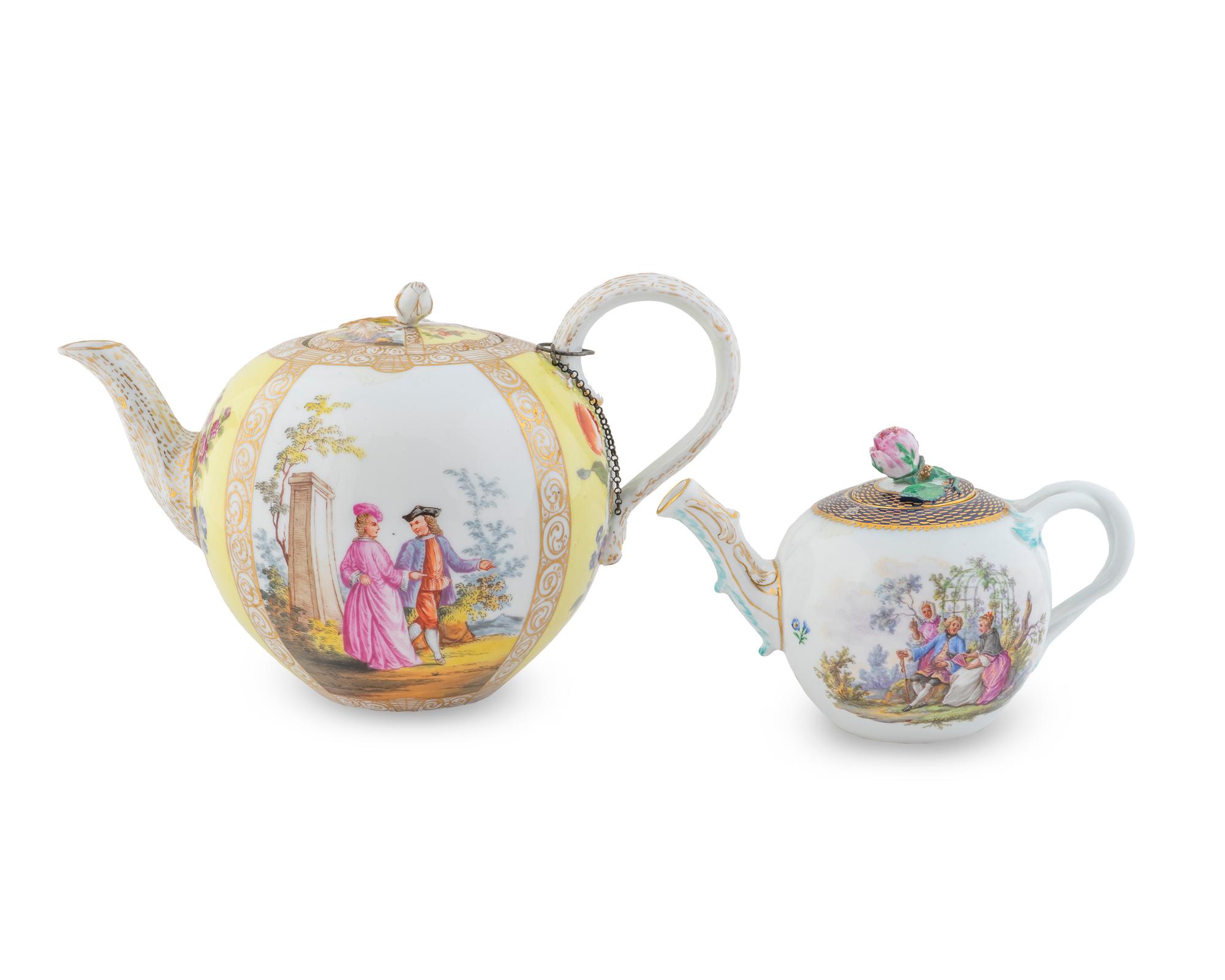 Two German Porcelain Teapots
