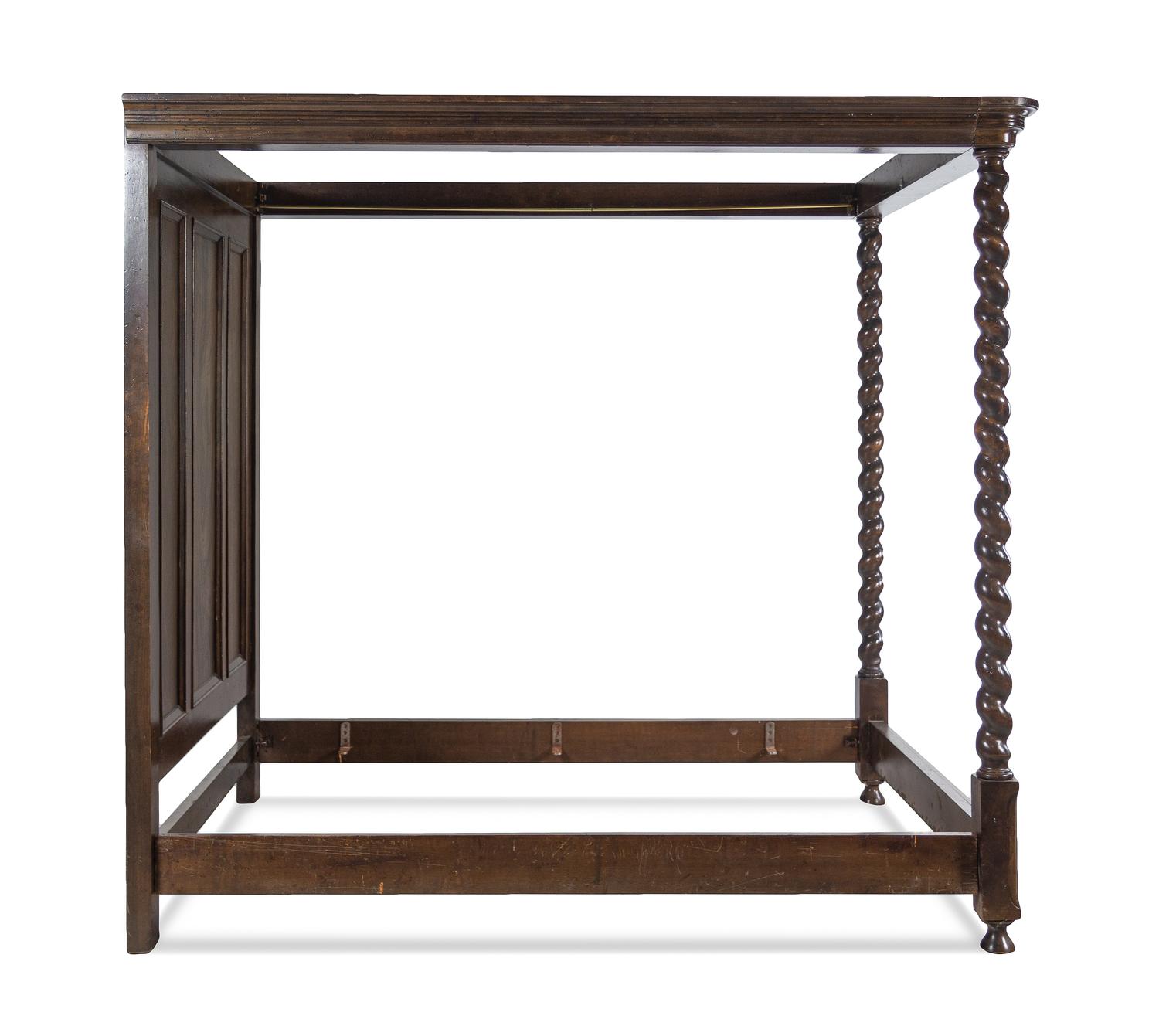 A Jacobean Style Walnut Tester Bed
