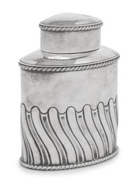An Edwardian Silver Tea Caddy