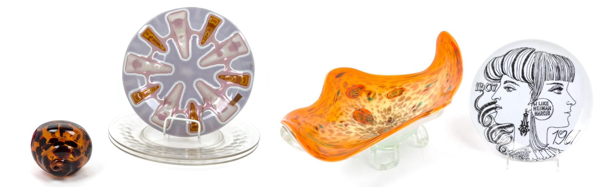 A Collection of Glass Articles Diameter 12 3/8 inches. — SECOND HALF 20TH CENTURY
