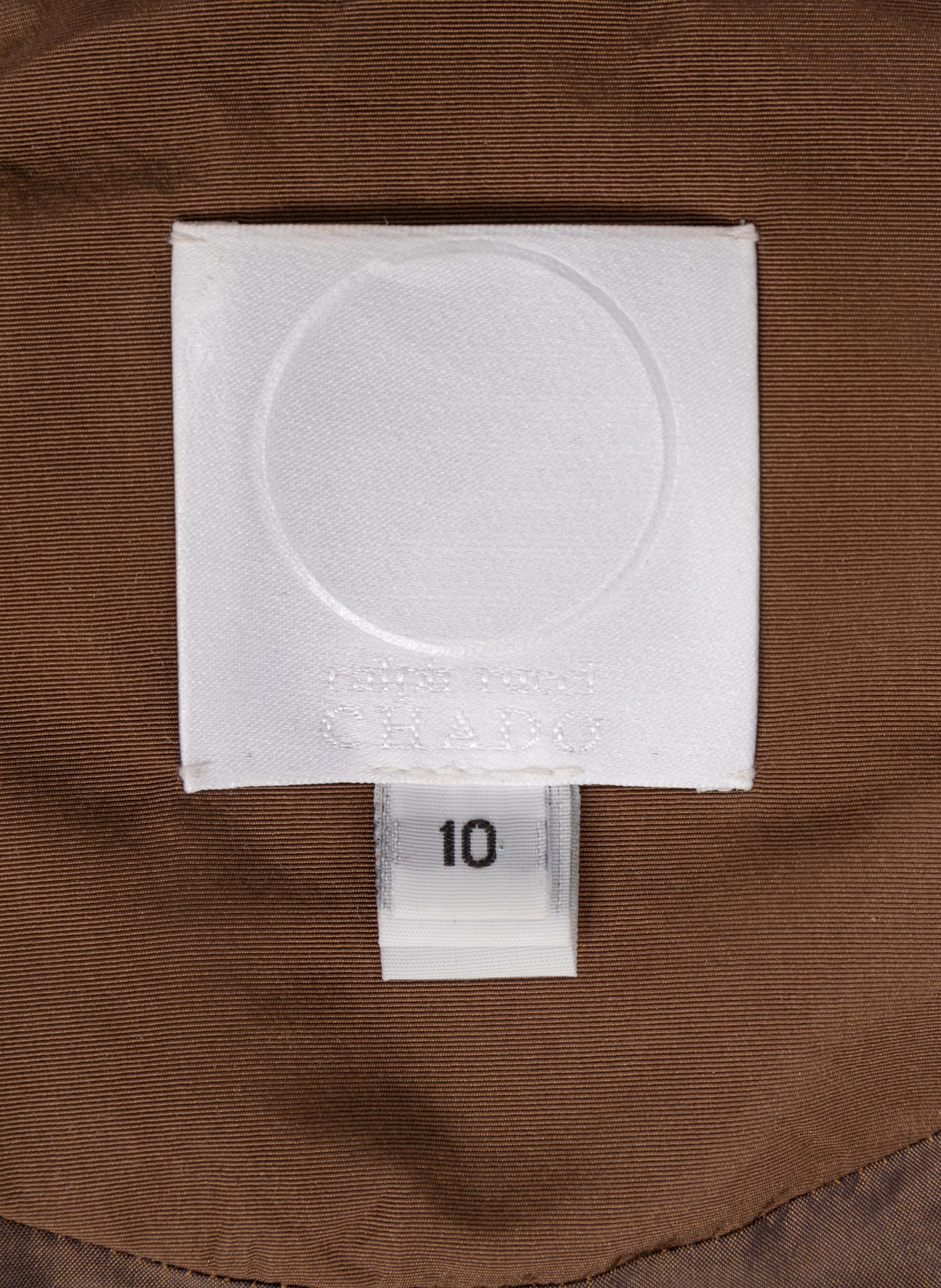 Chado Ralph Rucci Belted Silk Jacket