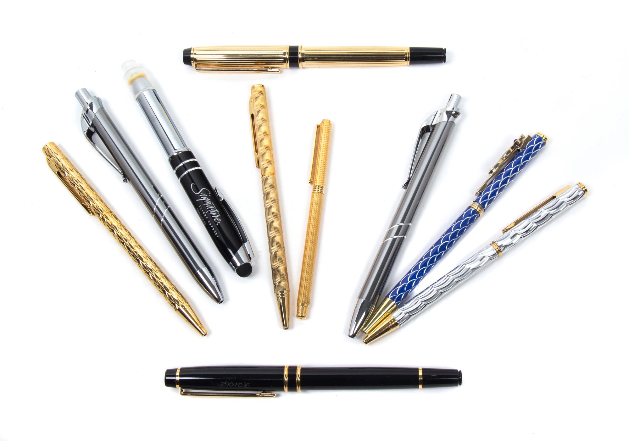 An Assortment of Writing Pens,