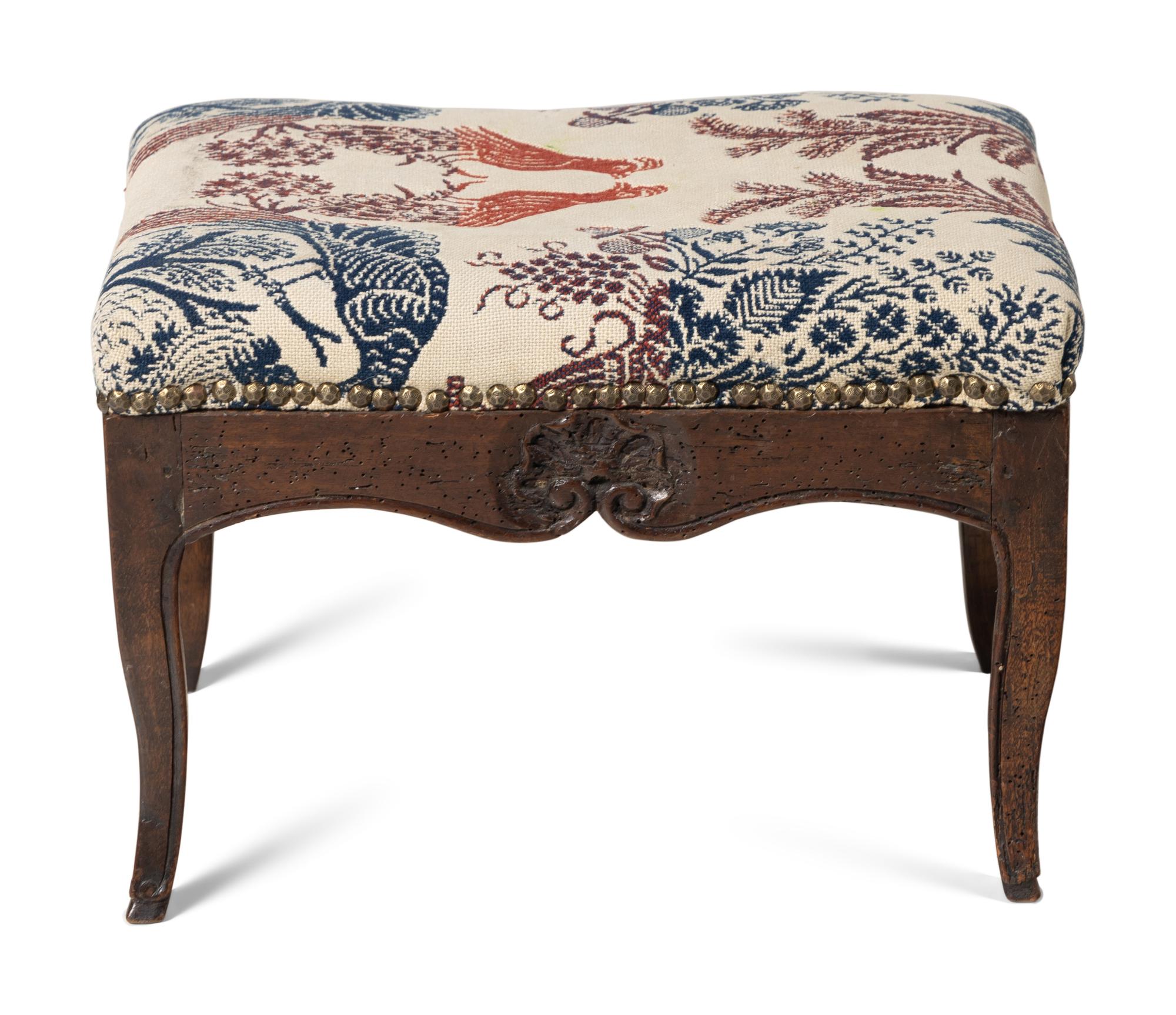 A Régence Walnut Stool