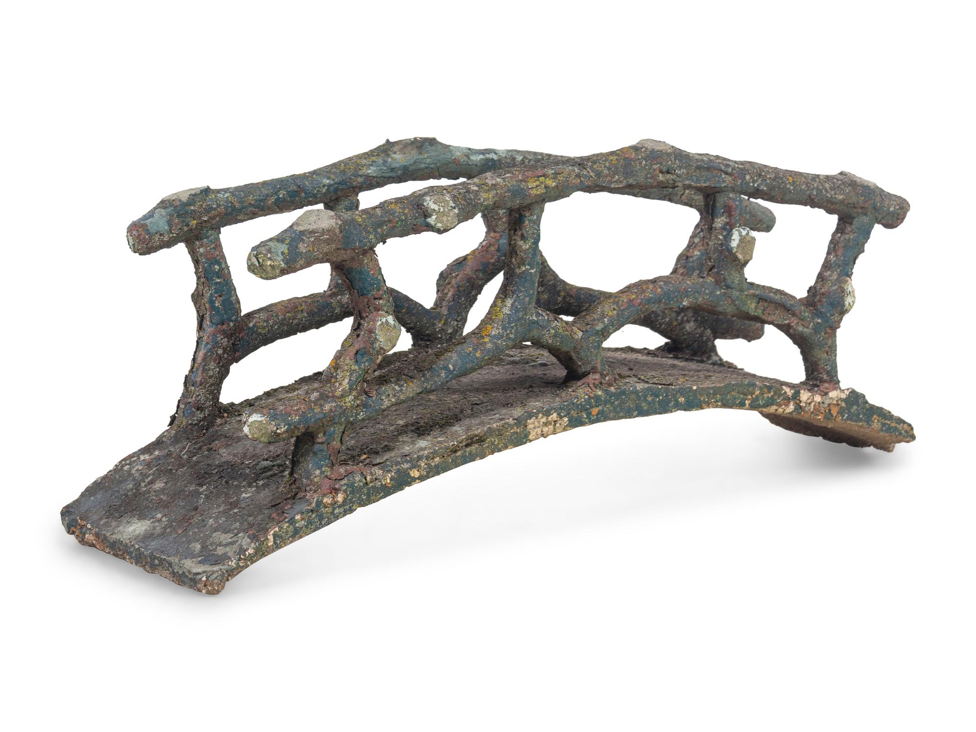 A Cast Stone Garden Bridge